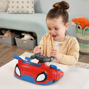 VTech Spidey & His Amazing Friends 2-in-1 Interactive Driver Educational Toy, Web-Crawler and Techno-Racer, Voices and Sound Effects, Ages 3+, 80-580600