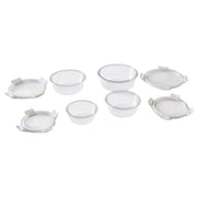 Better Homes & Gardens Round Tritan Food Storage Containers with Airtight Lids, BPA-Free, Microwave and Freezer Safe, Set of 4, 8 Pieces, White, 48977