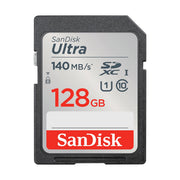 SanDisk Ultra 128GB SDXC UHS-I Memory Card, Class 10, U1, Full HD Video, Up to 140MB/s Read Speed, Multicolor