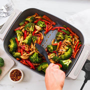 GreenPan Advanced Electric Skillet, 7QT Ceramic Nonstick, Clay, 12