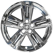 Coast To Coast Automotive Wheel Cover, Impostor 18 Inch Chrome ABS Plastic, 5 Spokes, Snap-On Center Retention, Set of 4, IMP449X