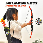 YCFUN Kids Bow and Arrow Toy Set, Complete Archery Kit with 2 Bows, 20 Arrows, 2 Targets, and 2 Quivers, Non-Toxic, LED Light Up, Outdoor and Indoor Play for Ages 3+