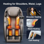 iBooMas 4D Massage Chair Full Body Zero Gravity Shiatsu Massage Chairs and Recliners with Heating,SL Track