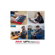 Akai Professional MPKMINIPLAYMK3 MPK Mini Play MK3 MIDI Keyboard Controller with Built in Speaker and Sounds Plus Dynamic Keybed, MPC Pads and Software Suite