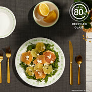 Corelle Spring Blossom 18-Piece Dinnerware Set, Floral Pattern, Green, Service for 6