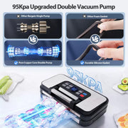 BEELICIOUS Powerful Precision Pro Vacuum Sealer 95Kpa 10-in-1