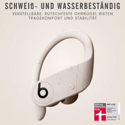 Beats Powerbeats Pro Ear-hook In-Ear Headphones, Totally Wireless, Sweat Resistant, Ivory White, 9-Hour Battery, MY5D2ZM/A