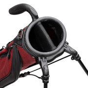 Sunday Golf Loma Lightweight Stand Golf Bag, 31 Inch, Burgundy, Holds 8 Clubs, Waterproof Nylon, Multiple Pockets, BAG107