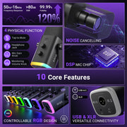 FIFINE AM8 Dynamic Microphone, XLR USB Dual Connectivity