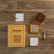 Winning Solutions Boggle Vintage Bookshelf Edition Tabletop Word Game, Linen-Wrapped Book Case, 2-6 Players, Ages 8 and Up, 29470 BOGGLE