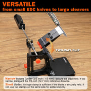 SHARPAL 202H Precision Knife Sharpener System, Adjustable 10-35 Angle, 7 Abrasive Plates, Leather Strop, Black