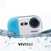 Vivitar VE050-NOC Aqua Snap Underwater Digital Camera with HD Video Recording, Blue 18MP