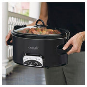 Crock-Pot SCCPVL605-B 6-Quart Cook and Carry Smart Pot Slow Cooker, Black
