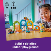 LEGO Friends Fun Indoor Playground Building Toy with 668 Pieces, Minidolls Liann Nova Sonia, Multicolor, 6581033