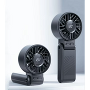 Mainstays MFU0625E-A Rechargeable Handheld Portable Fan, 7 Speeds, Black