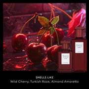 Fine'ry Eau de Parfum Not Another Cherry, Women's Fragrance, Rich Gourmand Scent with Wild Cherry, Turkish Rose, Almond Amaretto, 2 fl oz