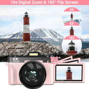 Saneen Digital Camera 6K 64MP Wifi Vlogging Cameras 3