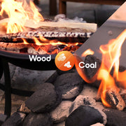 Tzumi Cozi Smokeless Fire Pit, Stainless Steel, Portable, 18in with Carry Bag, 30243SC