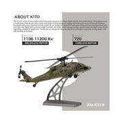 Bruce & Shark F949S K170 RC Helicopter Black Hawk UH-60L 4-Channel Flybarless with Adjustable Left & Right, Green
