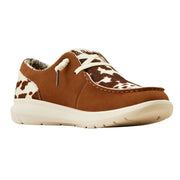 Ariat Cow Hair Hilo Slip-On Shoes for Ladies - Ginger Suede - 6M