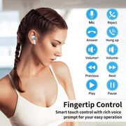 Sissinoceros Wireless Earbuds in-Ear Earphones with Bluetooth 5.1, IPX7 Built-in Mic , Deep Bass Stereo, Compatible with iPhone and Android