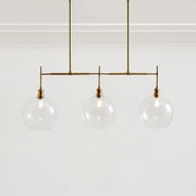 Lily & Georgia Modern Glam Linear Globe Chandelier, Mid-century inspiration, Chandelier - Energy Efficient