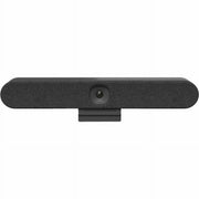 Logitech Rally Bar Huddle 4K Ultra HD Video Bar with AI Video Intelligence, Six Beamforming Microphones, Multi Mount, USB and Appliance Mode, Black, 960-001485