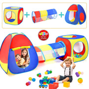 JoyStone JS03 Kids Play Tent Jungle Gym, Pop Up Tents & Play Tunnel for Toddlers, 3-Piece