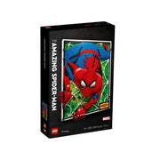 LEGO Art Amazing Spider-Man Building Kit, 2,099 Pieces, Multicolored, Super Hero Wall Art, 31209