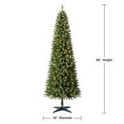 Holiday Time SV70M2BK6L00 Pre-Lit Brinkley Pine Artificial Christmas Tree 7' Clear LED Lights