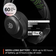 SteelSeries 61676 Arctis Nova 5X Wireless Gaming Headset for Xbox, PC, PlayStation, Nintendo Switch, Mobile, Black