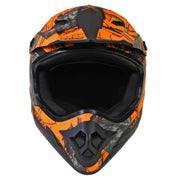 Raider Ambush V2 Motocross Helmet, Lightweight Thermoplastic, DOT Certified, Mossy Oak Blaze Camo, Adjustable Visor, Adult
