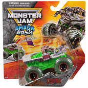 Spin Master Monster Jam Smash & Bash Zombie Die-Cast Monster Truck, Crash-Action, Green, Series 02, 6072396