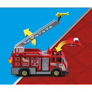 Playmobil 71233 City Action Light and Sounds Fire Truck Building Set, 86 Pieces