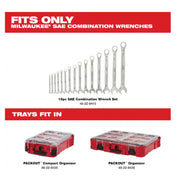 Milwaukee 48-22-9484 PACKOUT SAE Combination Wrench Trays (15-Piece)
