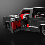Mattel Brick Shop Hot Wheels '83 Chevy Silverado Building Toy Kit, 1:32 Scale, Black, 225 Pieces, Customizable, JKG42