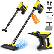 Loheer Multi-Functional Steam Mop with Detachable Handheld Steamer, 300ml Tank, 15s Heat-Up, 248F Steam, Swivel Head for Floors, Carpets, Tiles, STC-800