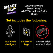 LEGO Star Wars SMART Play AT-ST Attack on Endor Building Set with 3 Minifigures, 347 Pieces, Multicolor, Ages 8+, 6527555