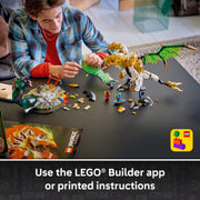 LEGO Ninjago Ultra Dragon Battle Building Set, 2,178 Pieces, Ages 12+, Posable 4-Headed Dragon and Devourer Snake Figures, Includes 4 Minifigures, 71872