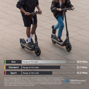Segway AA.05.14.05.0009 DLX 2 Pro Electric Scooter, 750W Motor, 18.6 mph Speed, 24.9 Mile Range, Black