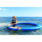 Wateraft INF-WR9 Floating Inflatable Dock Round Dock With Mesh Net Center
