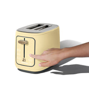 Beautiful 29427 2 Slice Toaster with Touch-Activated Display, 7 Browning Settings, Extra-Wide Slots, Buttercream Finish, 900W