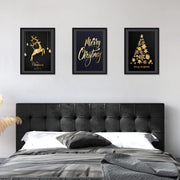 ELSKER&HOME 24x36 Poster Frame 3 Pack, Black MDF Wood with Shatter-Resistant Plexiglass