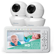 Baby monitor with fashion 2 cameras and split screen