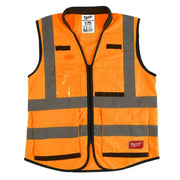 Milwaukee 48-73-5053 High Visibility Orange Performance Safety Vest