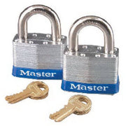 Master Lock 5T Keyed-Alike Wide Laminated Pin Tumbler Padlocks, 2-inch, Steel, 2-Pack