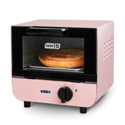 Dash Mini Toaster Oven, 1-Slice Capacity, Adjustable Timer Dial, Auto Shutoff, Removable Baking Tray and Crumb Catch, Pink, DMTO100GBPK04