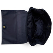 MoDRN Charli Convertible Backpack Diaper Bag with Adjustable Straps, Vegan Leather, Navy, Large