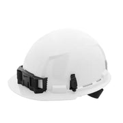 Milwaukee 48-73-1100 BOLT White Front Brim Hard Hat w/4pt Ratcheting Suspension (USA) - Type 1, Class E