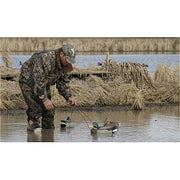 MOJO Outdoors Jerk A Spreader Decoy Rig, Lightweight Hunting Accessory with Spreaders, Stake, Bungee Cord, Tar-Treated String, Black, HW101